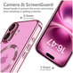Etui MagFlex MagSafe do iPhone 16 Shiny Rose, Tech-Protect