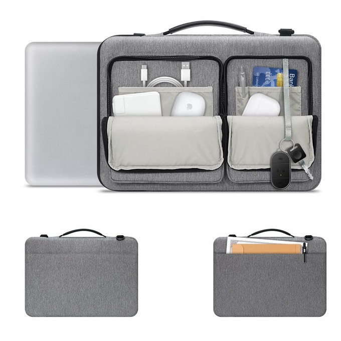 Etui na laptop Defender Bag 13-14, Crayon Grey, Tech-Protect