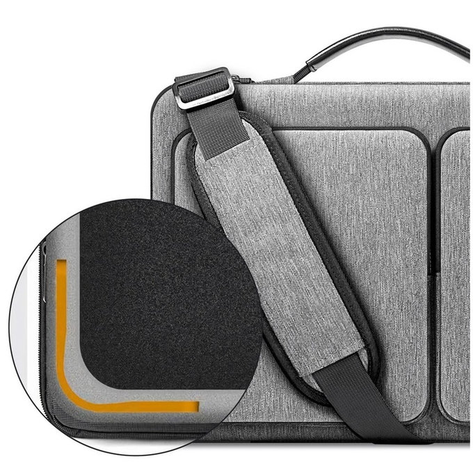 Etui na laptop Defender Bag 13-14, Crayon Grey, Tech-Protect