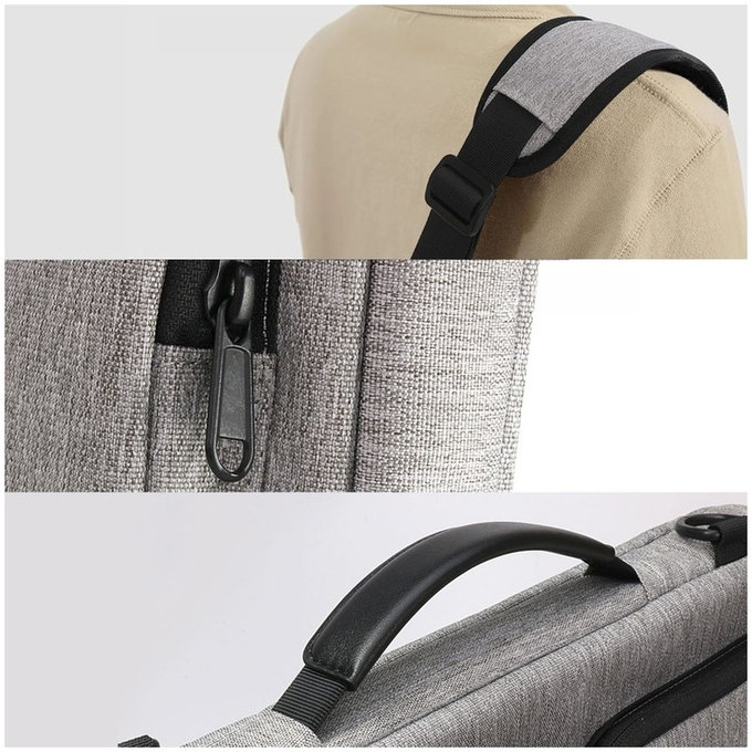 Etui na laptop Defender Bag 13-14, Crayon Grey, Tech-Protect