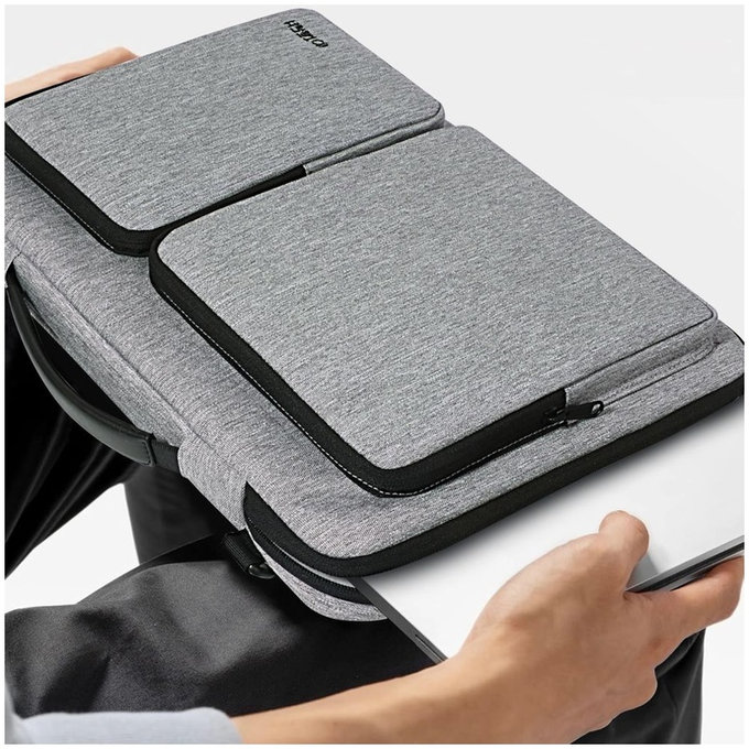 Etui na laptop Defender Bag 13-14, Crayon Grey, Tech-Protect