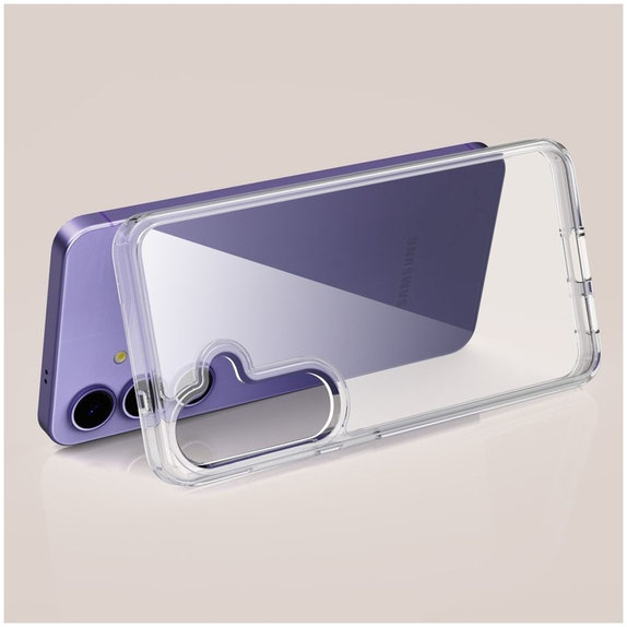 Etui FlexAir Hybrid do Galaxy S25, Clear, Tech-Protect