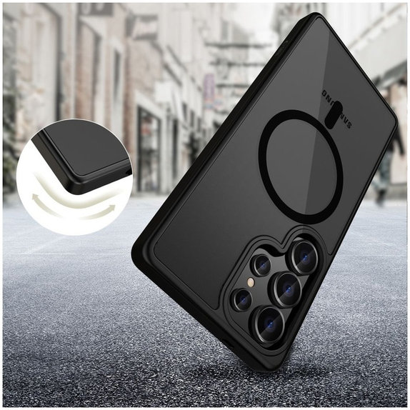 Etui MagMat MagSafe do Galaxy S25 Ultra, Matte Black, Tech-Protect