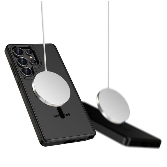 Etui MagMat MagSafe do Galaxy S25 Ultra, Matte Black, Tech-Protect