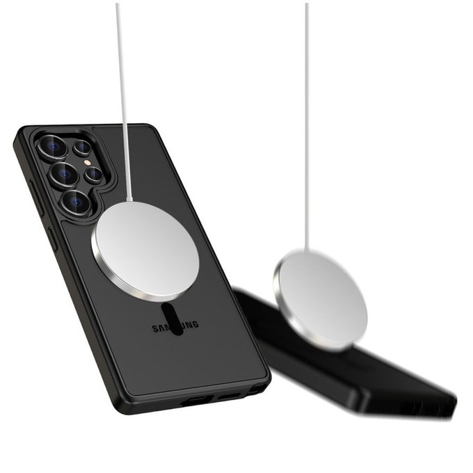 Etui MagMat MagSafe do Galaxy S25 Ultra, Matte Black, Tech-Protect