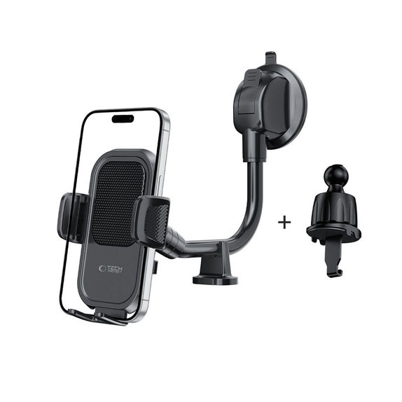 Uchwyt samochodowy V8 Universal Long Arm Dashboard & Windshield, czarna, Tech-Protect