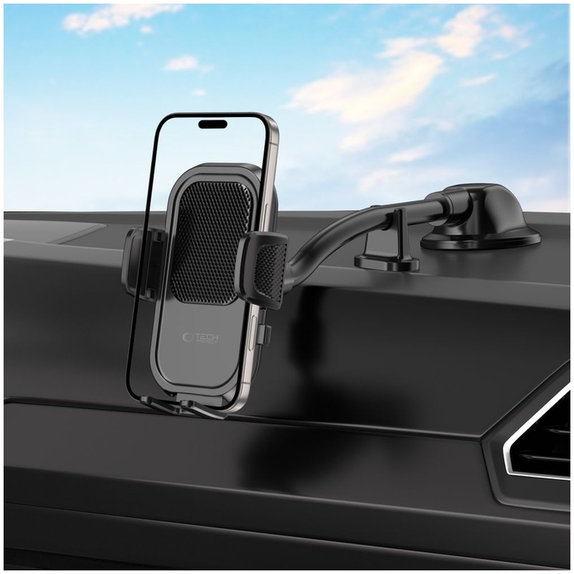 Uchwyt samochodowy V8 Universal Long Arm Dashboard & Windshield, czarna, Tech-Protect
