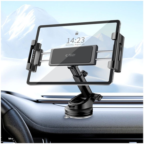 Uchwyt samochodowy V4 Universal Windshield & Dashboard for Tablet, czarna, Tech-Protect