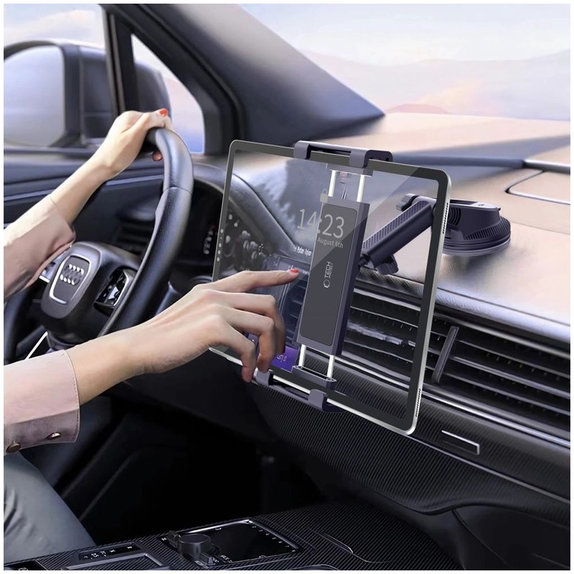 Uchwyt samochodowy V4 Universal Windshield & Dashboard for Tablet, czarna, Tech-Protect