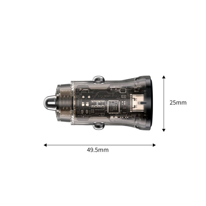 Ładowarka samochodowa CC01 2-PORT PD 45W / QC3.0, czarna, Tech-Protect