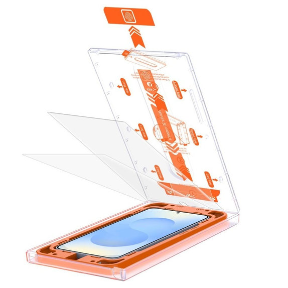 Szkło hartowane Quick Set+ 2-PACK do Samsung S24 / S25, przezroczysta, Tech-Protect