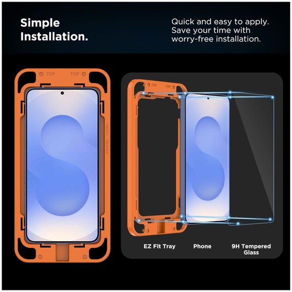 Szkło hartowane Quick Set+ 2-PACK do Samsung S24 / S25, przezroczysta, Tech-Protect