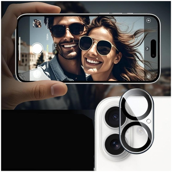 Osłona aparatu Cam Fit+ do iPhone 17, przezroczysta, Tech-Protect
