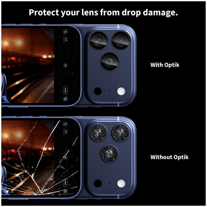 Osłona aparatu Camring Fit+ do iPhone 14 Pro / Max / 15 Pro / Max / 16 Pro / Max / 17 Pro / Max, przezroczysta, Tech-Protect