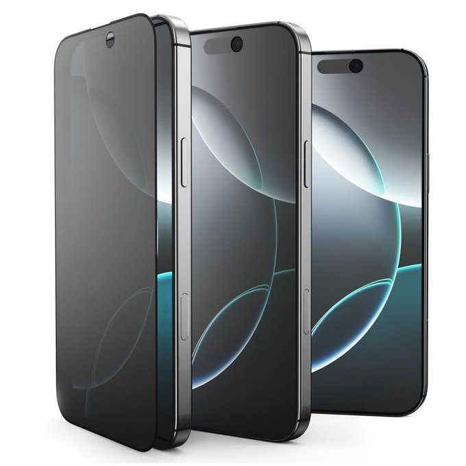 Szkło hartowane Privacy Glass Spy+ 2-PACK do iPhone 16 Pro / 17 / 17 Pro, privacy, Tech-Protect