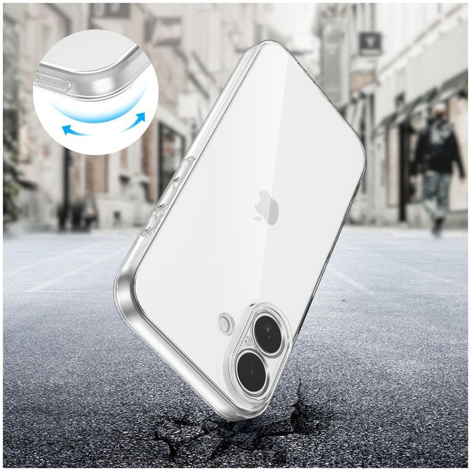 Etui ochronne FlexAir do iPhone 17, číre, Tech-Protect
