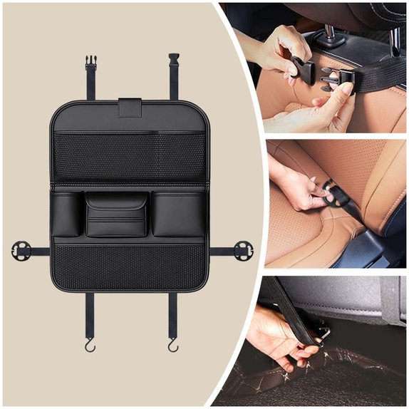 Organizer na tylne siedzenie UCA100, czarny, Tech-Protect