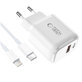 Ładowarka sieciowa NCA30 2-PORT PD 30W / QC3.0 + Lightning Cable, biała, Tech-Protect