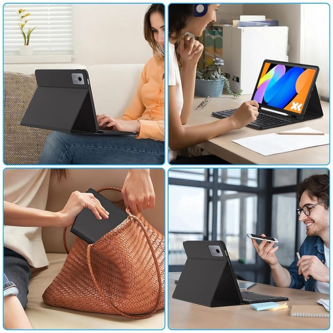 Etui Sc Pen + Keyboard do Lenovo Idea Tab / K11 Gen 2 11.0 TB-336, czarna, Tech-Protect