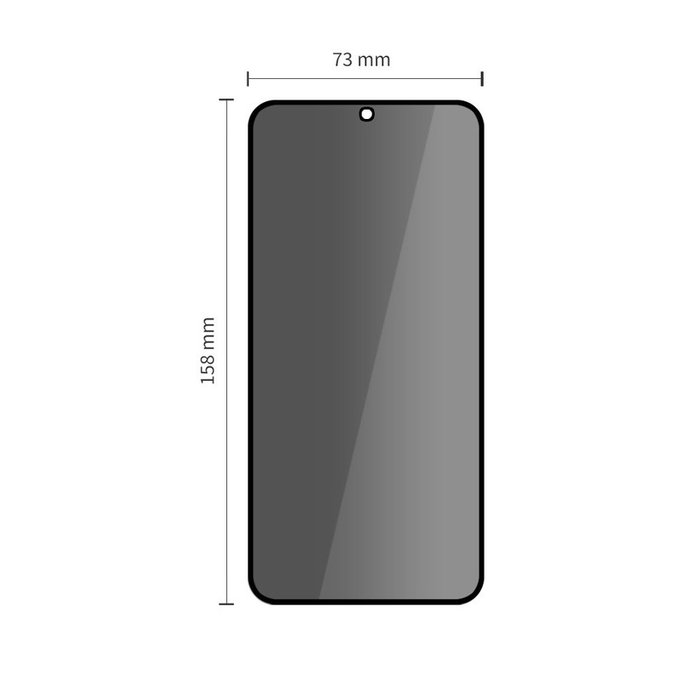 Szkło hartowane Privacy Glass Spy+ 2-PACK do Samsung S25 FE, Tech-Protect