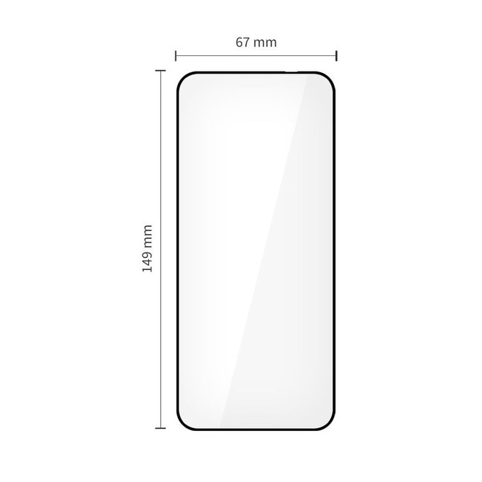 Szkło hartowane Glass Fit+ 2-PACK do Motorola Edge 50 Neo / 60 Neo, czarna, Tech-Protect