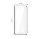 Szkło hartowane Glass Fit+ 2-PACK do Motorola Edge 50 Neo / 60 Neo, czarna, Tech-Protect