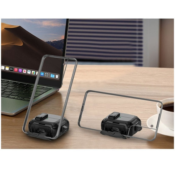 Etui na słuchawki Carbonox MagSafe do Samsung Buds 3 / 3 FE / 3 Pro, czarna, Tech-Protect