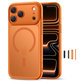 Etui MagPeak MagSafe CC do iPhone 17 Pro, Matte Cosmic Orange, Tech-Protect