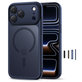 Etui MagPeak MagSafe CC do iPhone 17 Pro, Matte Deep Blue, Tech-Protect