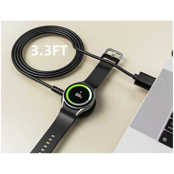 Kabel MC03 Ultraboost Magnetic Charging USB Cable 100cm do Samsung Watch, czarna, Tech-Protect