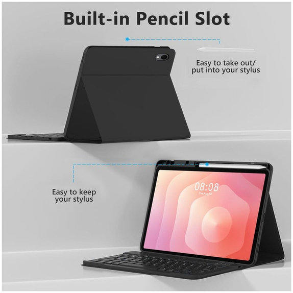 Etui Sc Pen + Keyboard do Samsung Tab S11 11.0 X730 / X736B, czarna, Tech-Protect