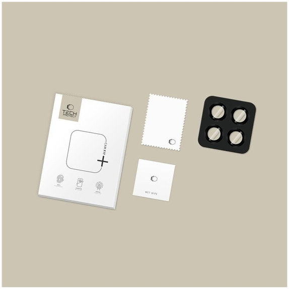Osłona aparatu Camring Fit+ do Xiaomi Poco M8 Pro / Redmi Note 15 Pro 5G / 15 Pro+ Plus 5G, czarna, Tech-Protect