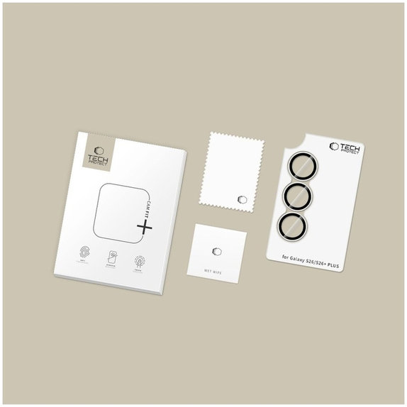 Osłona aparatu Camring Fit+ do Samsung S26 / S26+ Plus, przezroczysta, Tech-Protect