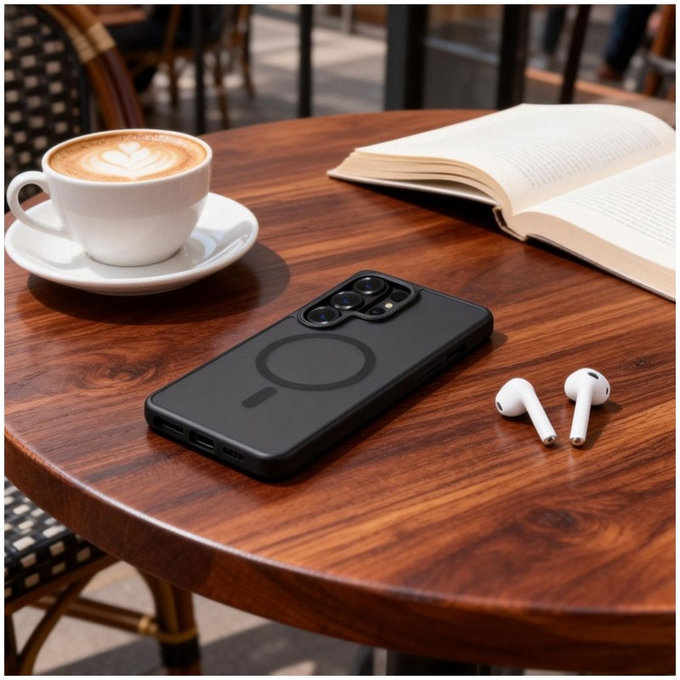 Etui MagCam MagSafe do Samsung S26 Ultra, Matte Black, Tech-Protect