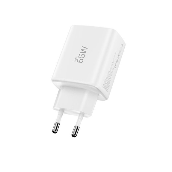 Ładowarka sieciowa NCA65W-GAN 3-PORT PD 65W / QC3.0, biała, Tech-Protect