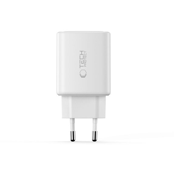 Ładowarka sieciowa NCA65W-GAN 3-PORT PD 65W / QC3.0, biała, Tech-Protect