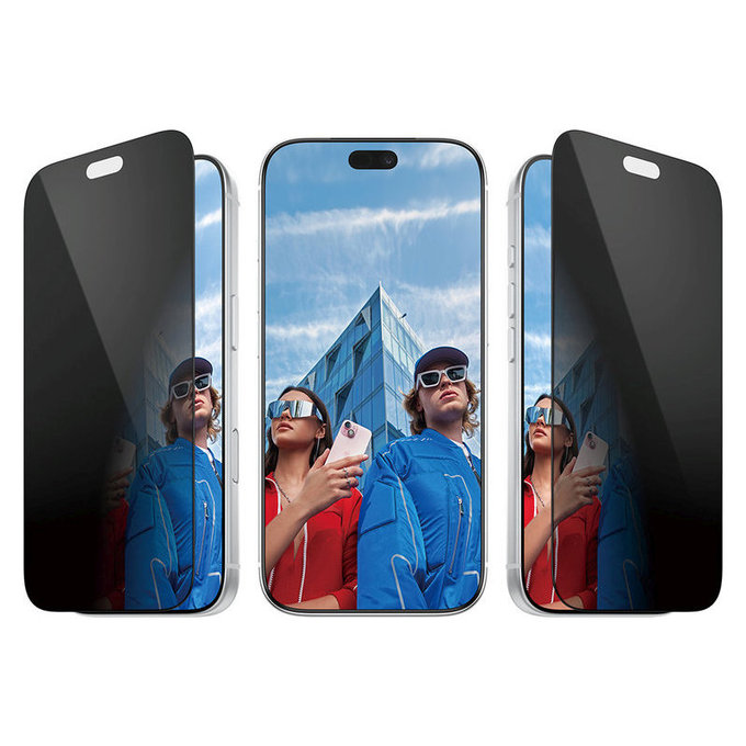 Szkło hartowane UWF 2-Way Privacy z aplikatorem do iPhone 18 Pro, Czarne, PanzerGlass