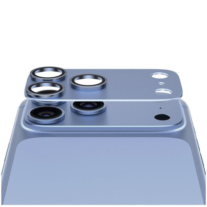 Pierścienie ochronne obiektywu kamery Fender do iPhone 18 Pro Max, Italian Blue, PanzerGlass