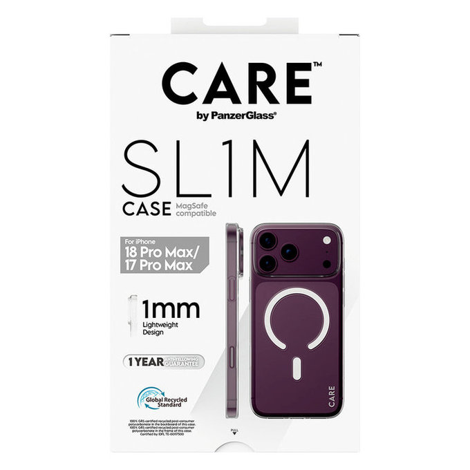 Etui SL1M z MagSAFE do iPhone 18 Pro Max/17 Pro Max/16e, Transparentnyny, PanzerGlass