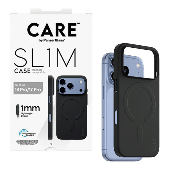 Etui SL1M z MagSAFE do iPhone 18 Pro/17 Pro/16e, Czarny, PanzerGlass