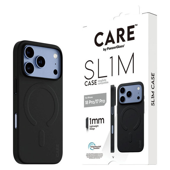 Etui SL1M z MagSAFE do iPhone 18 Pro/17 Pro/16e, Czarny, PanzerGlass