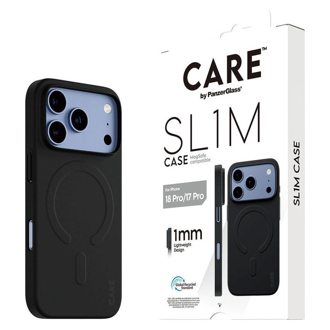 Etui SL1M z MagSAFE do iPhone 18 Pro/17 Pro/16e, Czarny, PanzerGlass