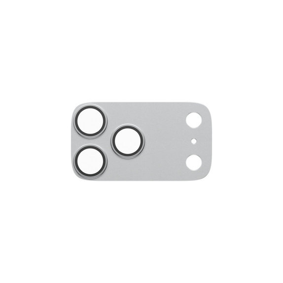 Pierścienie ochronne obiektywu kamery Fender do iPhone 18 Pro Max, Srebrny, PanzerGlass