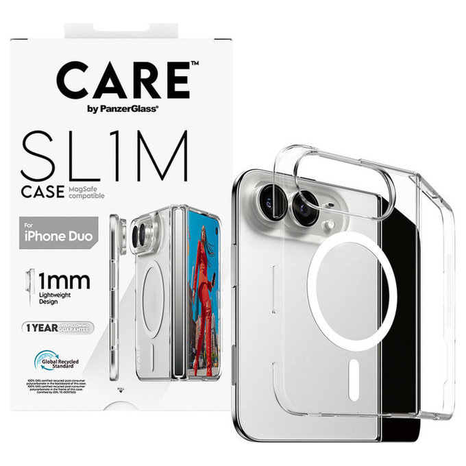 Etui SL1M z MagSafe do iPhone Duo, Przezroczyste, PanzerGlass