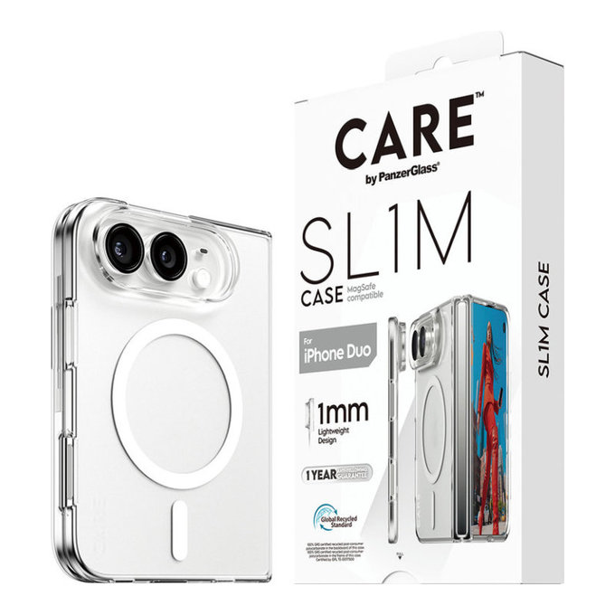 Etui SL1M z MagSafe do iPhone Duo, Przezroczyste, PanzerGlass
