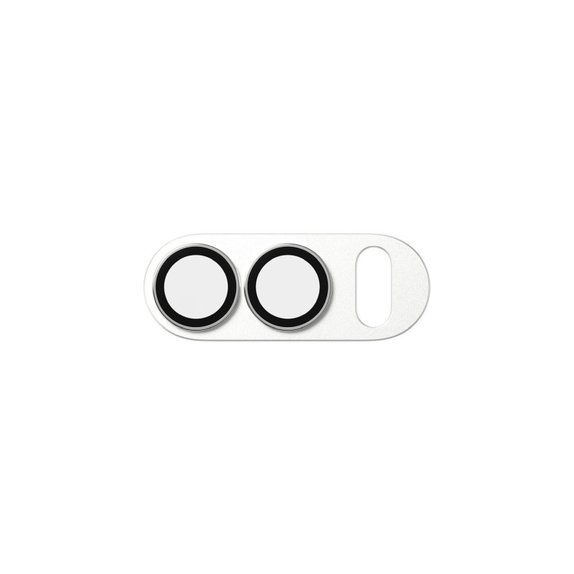 Pierścienie ochronne obiektywu kamery Fender do iPhone Duo, Biały, PanzerGlass