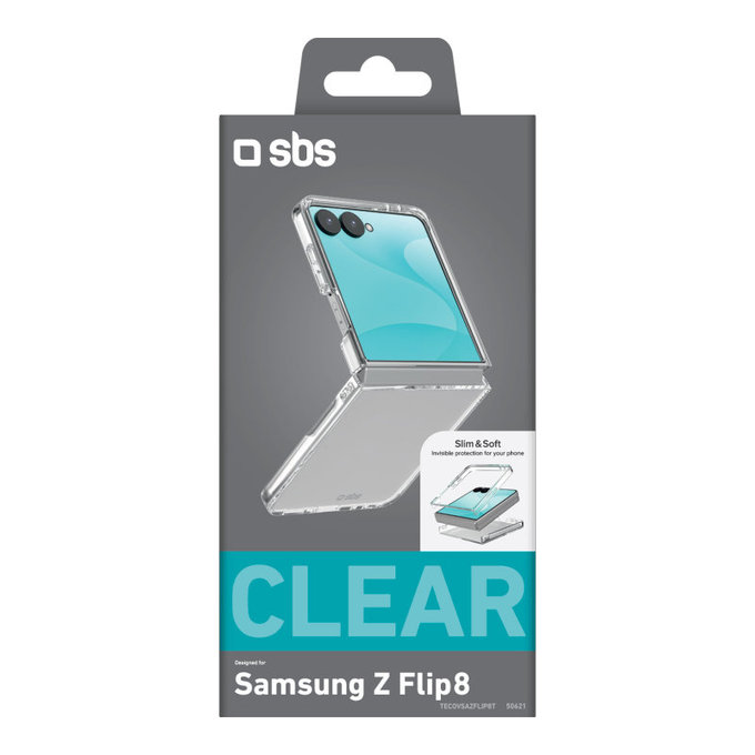 Etui Crystal do Samsung Galaxy Z Flip8, Przezroczyste, SBS