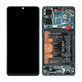 Wyświetlacz do Huawei P30, Ekran dotykowy z ramką i baterią, 02352NLN, 02354HRH, 02354KUB, 02354HNJ, Aurora Blue, Genuine Service Pack