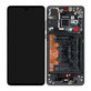 Wyświetlacz do Huawei P30, Ekran dotykowy z ramką i baterią, Czarny, Black, 02354HLT, Genuine Service Pack