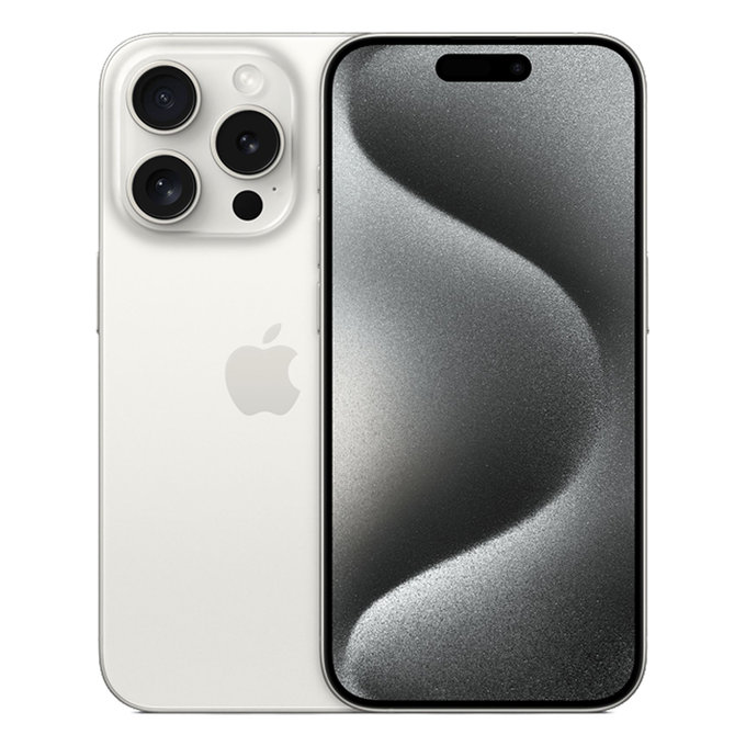 Apple iPhone 15 Pro White Titanium 256GB B Odnowiony